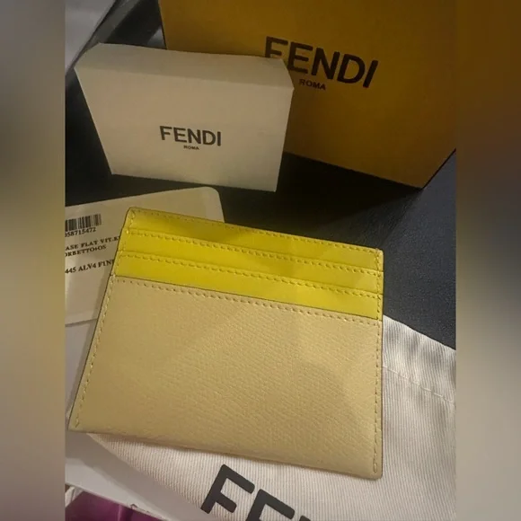 BRAND NEW AUTHENTIC FENDI FF CARD HOLDER - LIMITED EDITION - Picture 5 of 7